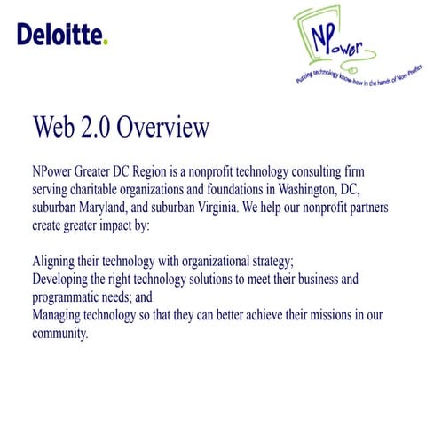 Web 2 0 Overview