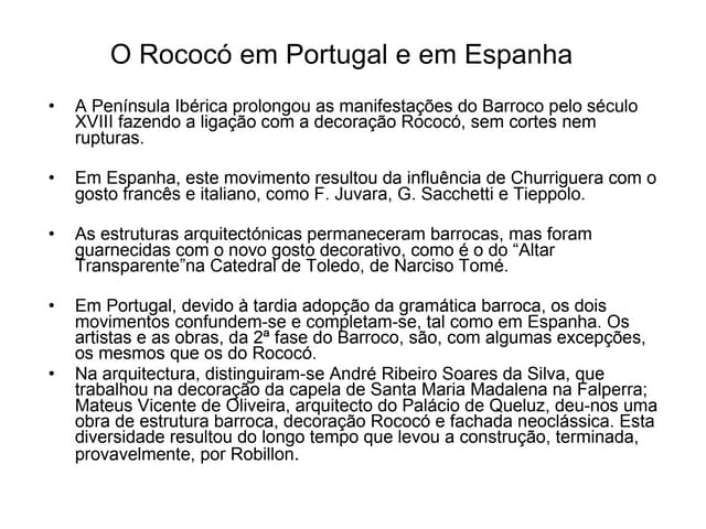 Rococó em Portugal