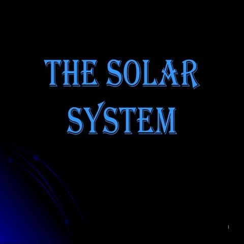 Solar system Notes
