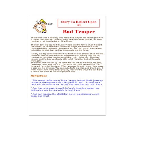 Story To Reflect Upon 33, 34