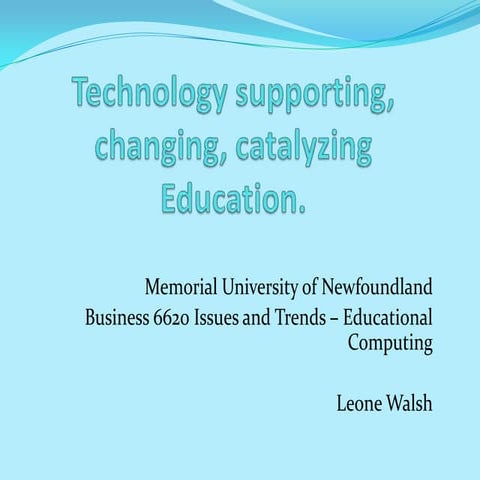 Leone Walsh - Project 3 - Slidecast