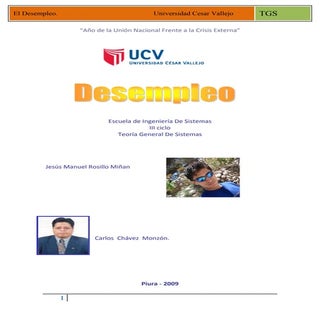 EL DESEMPLEO
