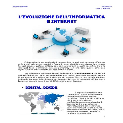Tesina informatica e Internet
