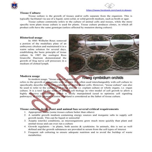 Tissue Culture