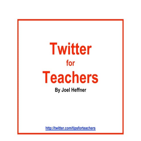 Twitter for Teachers
