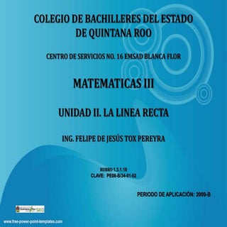 LA LINEA RECTA
