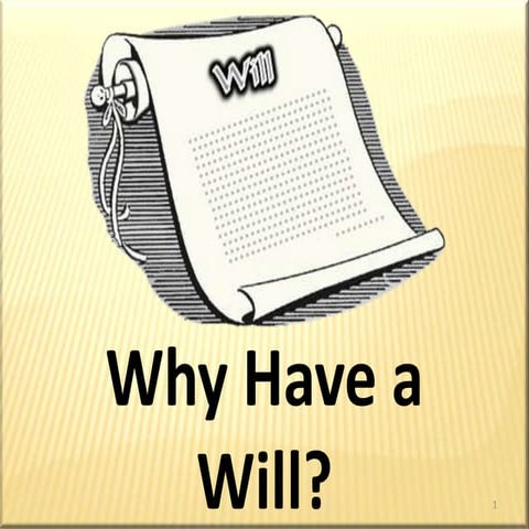 What is a Will, and why is it important? | PDF