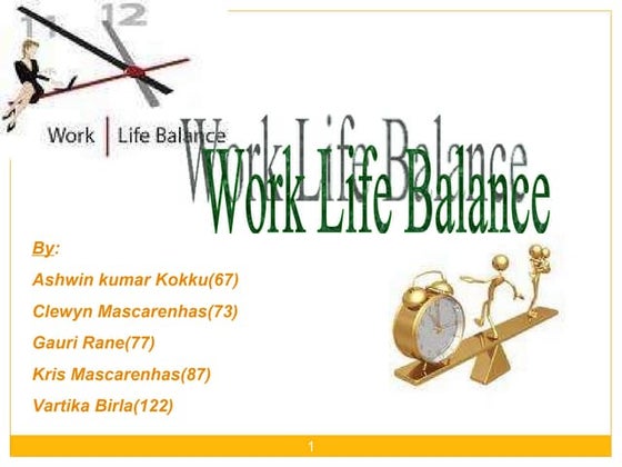 IMPORTANCE OF WORK-LIFE BALANCE | PPT