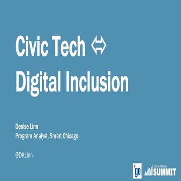 Digital Inclusion Meets Civic Tech