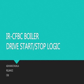 Cfbc boiler drive interlock