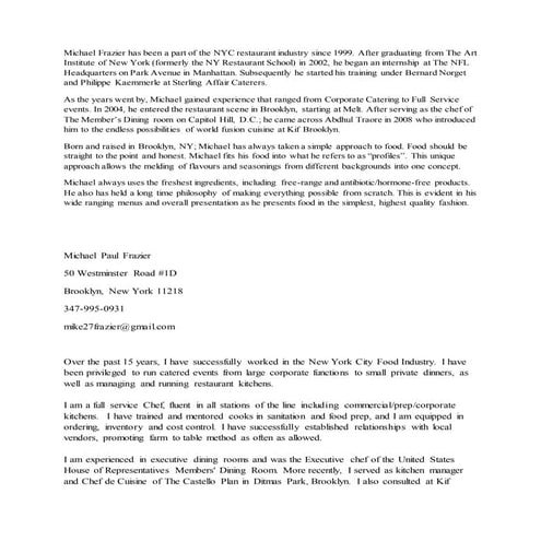 Michael Paul Frazier-Resumenew