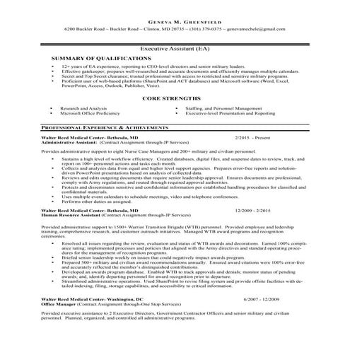 Geneva Greenfield's Resume Revised - 12 Jul 2015