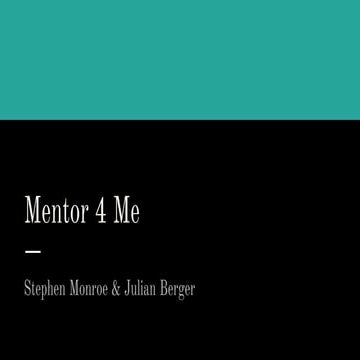 Mentor 4 Me Pptx