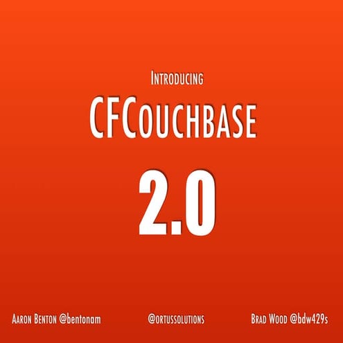 CFCouchbase 2.0 and N1QL