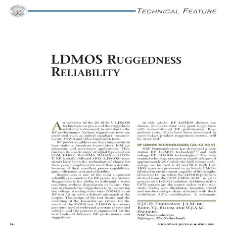 LDMOS Ruggedness Reliability Microwave Journal