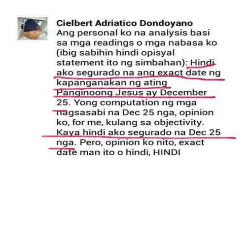 Cfd December 25, hindi sigurado naku po.