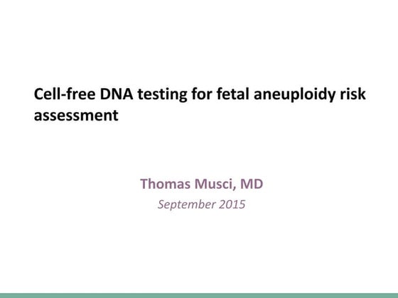 Screening for fetal aneuploidy | PPTX