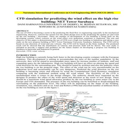CFD simulation for predicting the wind effect on the high rise building ...