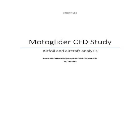 Motoglider Cfd study