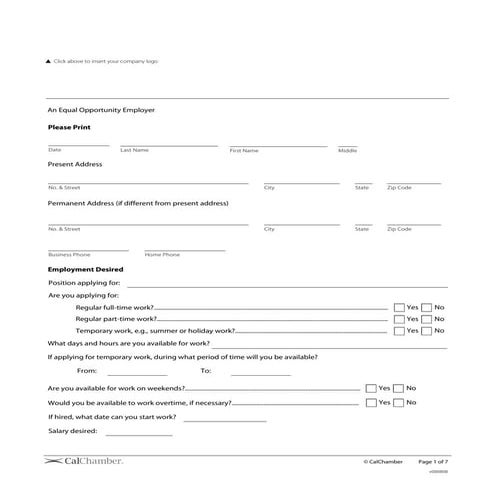 Job application | PDF