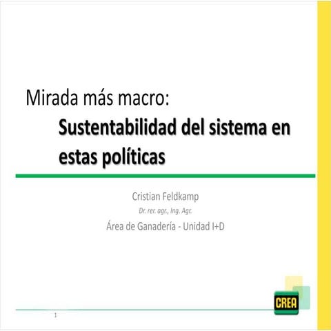 Sustentabilidad del sistema en estas políticas