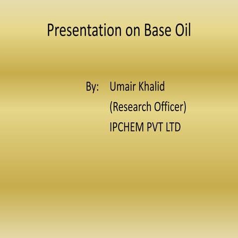 Base Oil