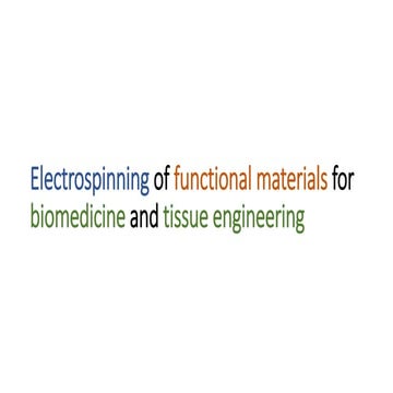 Electrospinning of functional materials 