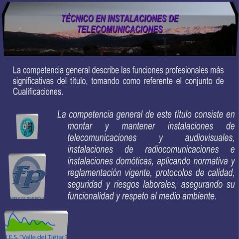 CFGM "Instalaciones de Telecomunicaciones"