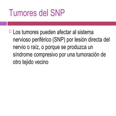 Neoplasias del snp