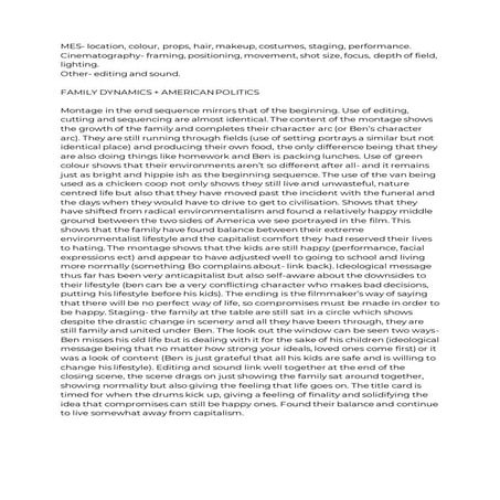 Captain Fantastic ideology notes (A Level Film)