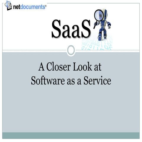 SaaS - Taking a Closer Look