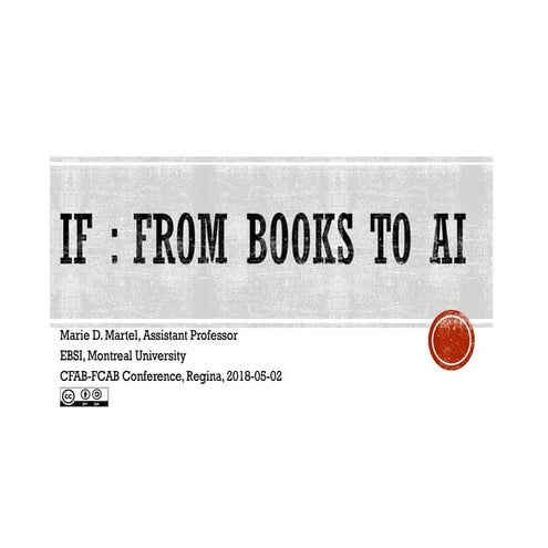 Intellectual Freedom in Libraries : from books to AI