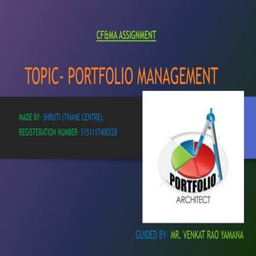 portfolio management PPT