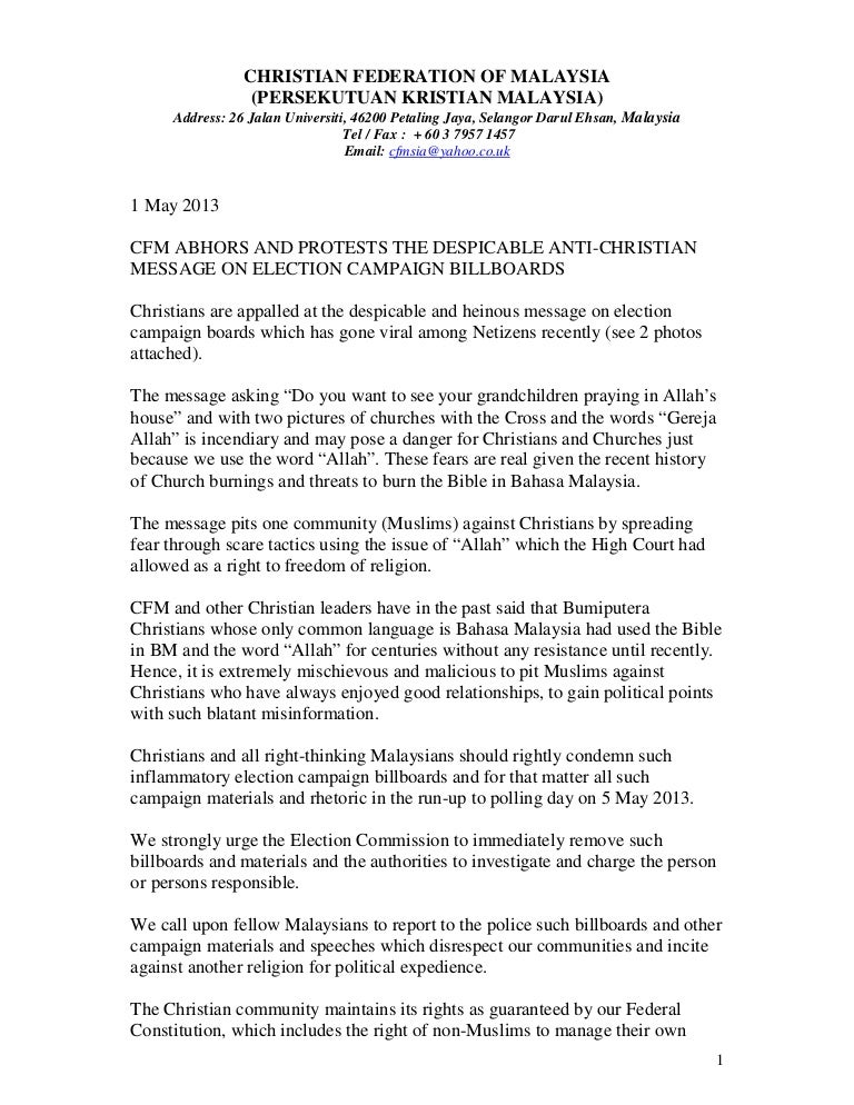 Cfm media statement ge 13 anti-christian message on billboards - fiu2026