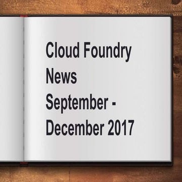 Cf News september-december 2017