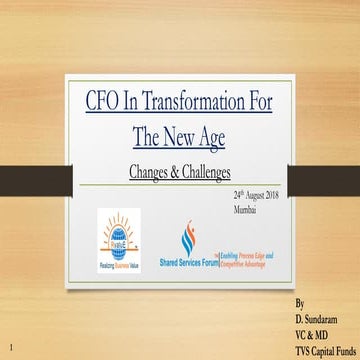 CFO in Transformation for the New Age