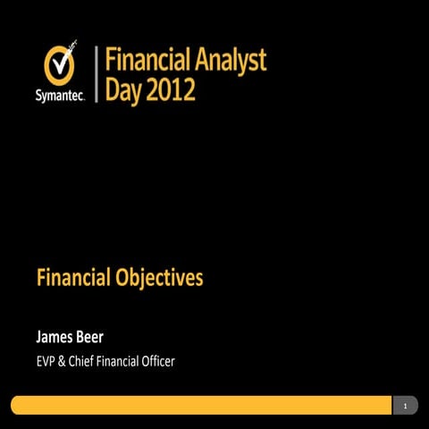 Financial Analyst Day 2012