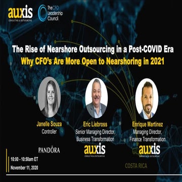 10TH ANNUAL CFO ​LEADERSHIP CONFERENCE: The Rise of Finance Outsourcing in a ...