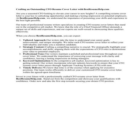 Cfo Resume Examples 2017. Cfo Resume Examples 2017 | PDF