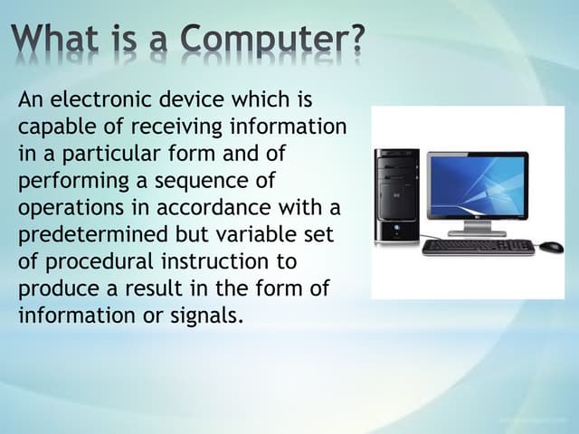 COMPUTER AND ITS USES