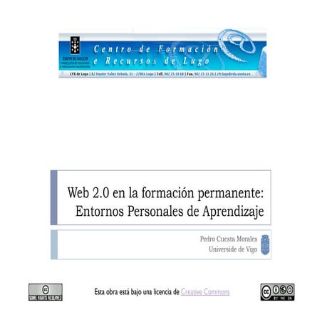 Web 2.0 en la formación permanente:Entornos Personales de Aprendizaje 