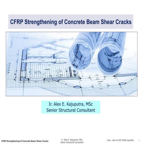CFRP Strengthening of Concrete Beam Shear Cracks