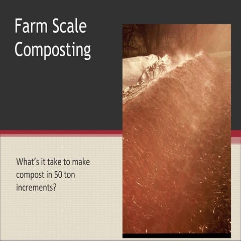 Making compost in 50 ton increments