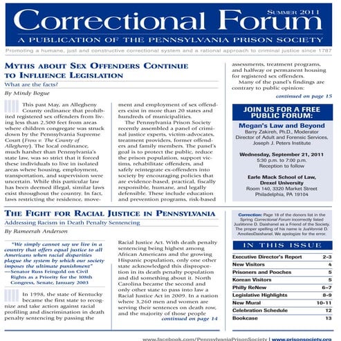 Many Myths about Sex Offenders Continue to Influence Legislation