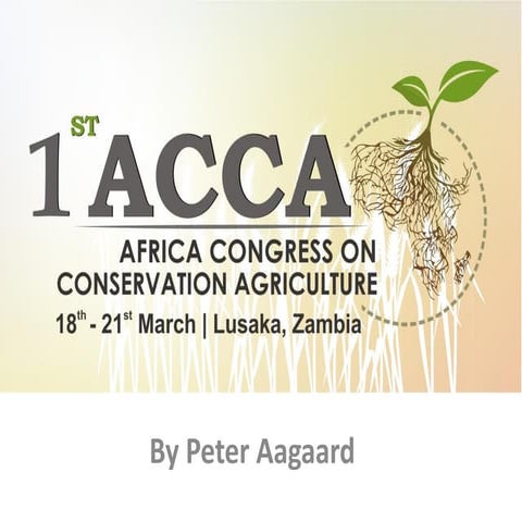 CFU experiences and lessons on Conservation Agriculture