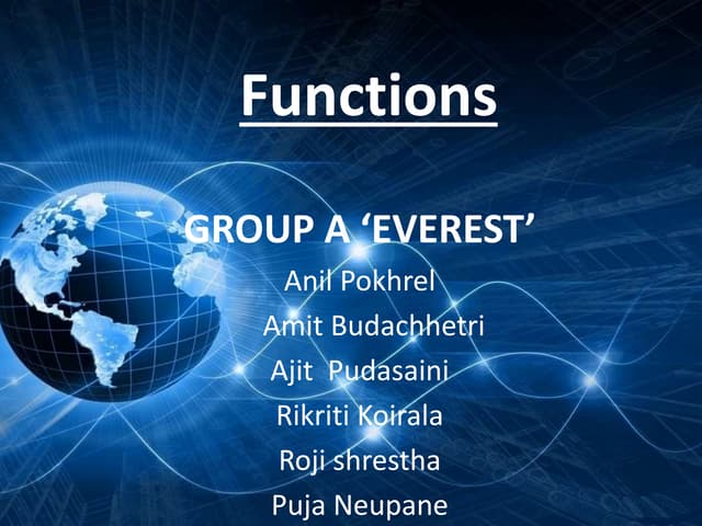 Function in C Programming