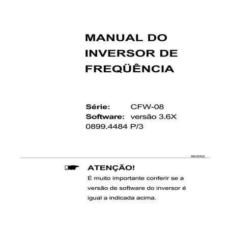 Cfw08 manual