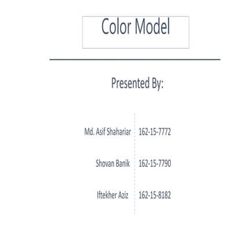 RGB & CMYK Color Model