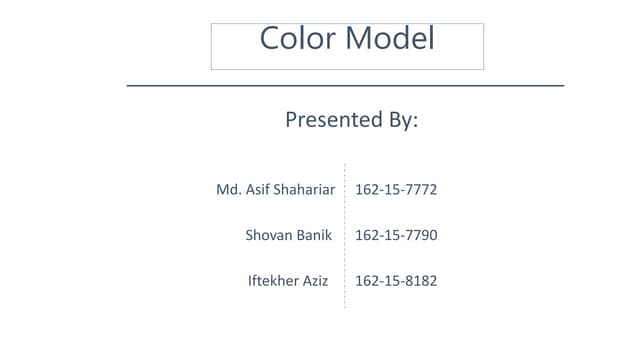 RGB & CMYK Color Model