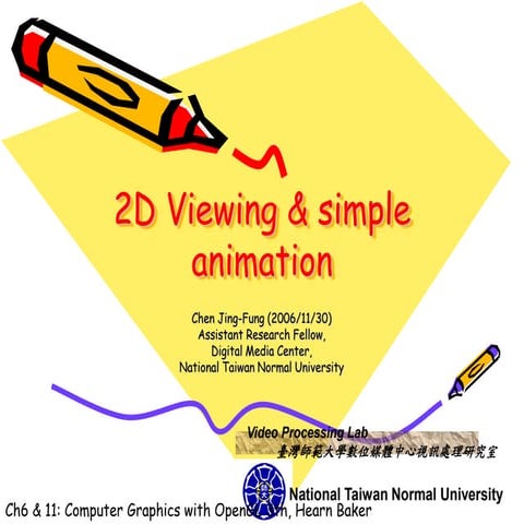 CG OpneGL 2D viewing & simple animation-course 6